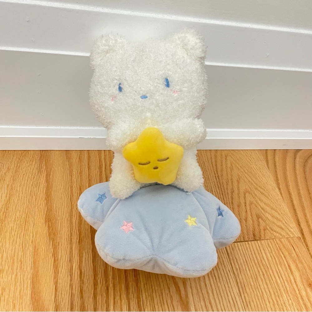 Cute Plush Bear with Star and Cloud